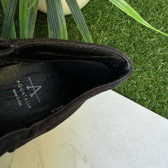 AQUATALIA  Dona Black Suede Ankle Boot size 9 - Picture 8 of 9